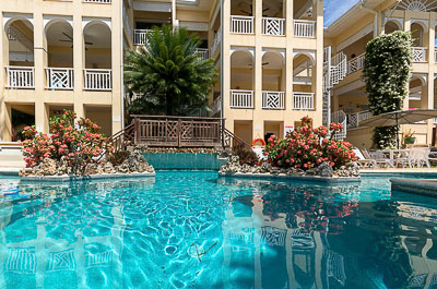 Frontage and pool at Black Rock Dreams